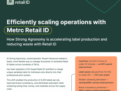 Efficiently scaling operations with Metrc Retail ID™