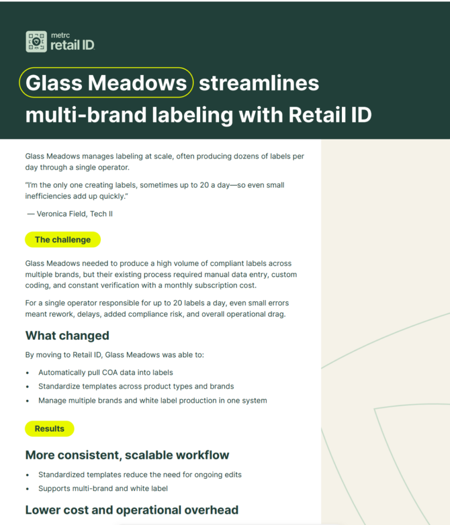 Glass Meadows streamlines multi-brand labeling with Retail ID